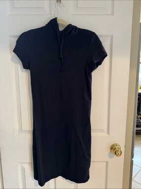 Ralph Lauren Navy Short-Sleeve Hooded Dress